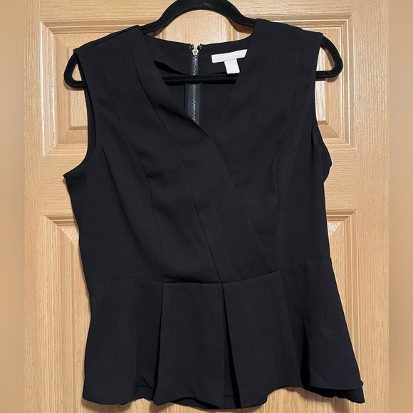 Banana Republic Black Sleeveless Peplum Top - Picture 3 of 9